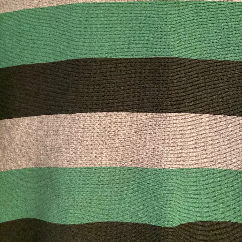 Champion Reverse Weave Gray and Green Striped Sweatshirt, Size Small - Picture 10 of 12